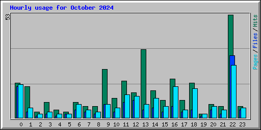 Hourly usage for October 2024